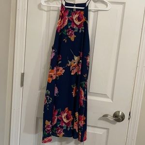 Navy Floral Dress